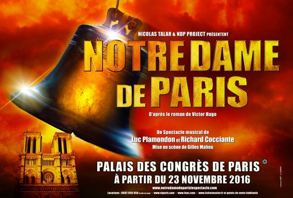 L'affiche de Notre Dame de Paris 2016. Copiright RTL